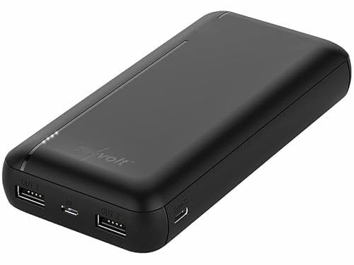 revolt Powerbank 12 Volt: USB-Powerbank mit 20.000 mAh, USB-C Power Delivery, QC 3.0, 3 A, 20 W (12V Output, 3 Ampere, 0)