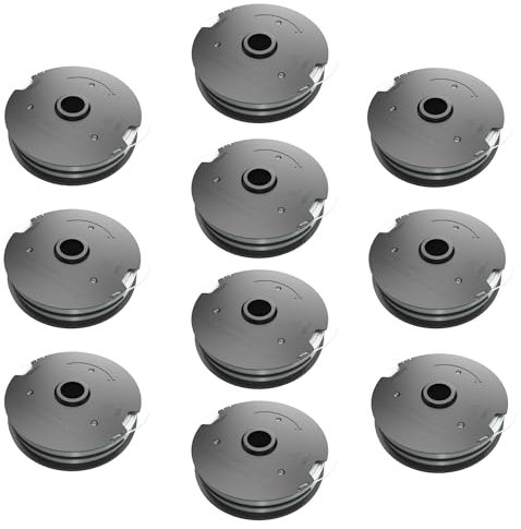 10 bobine di filo, bobina di ricambio, adatte per tagliaerba Parkside, tagliaerba PRT 550 A1 A2 A3 A5 B6, PRTA 20-Li B2 C3