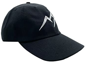 DRASSN Baseball Cap Tröbes mit Stick 100% Bio-Baumwolle (Schwarz | Silbergrau)