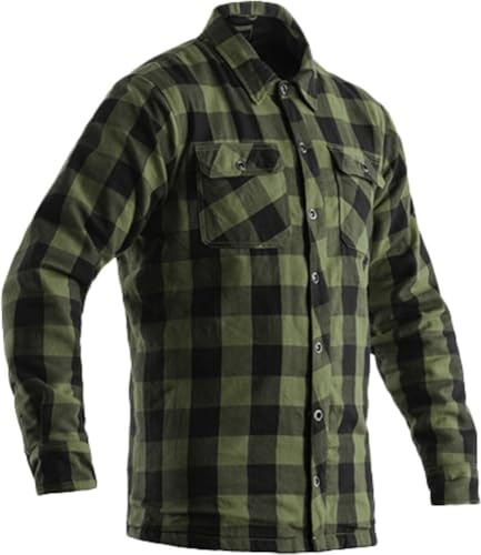 RST Lumberjack Motorrad Hemd, grün, M