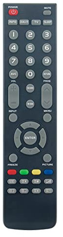 VINABTY RC00147P Telecomando sostitutivo compatibile con Hannspree TV Sostituisci telecomando RC00147P