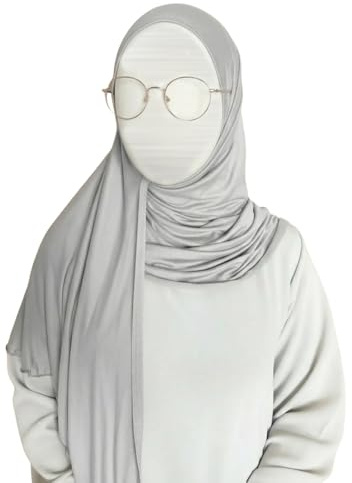 Box for sister - Premium Hijab Schleier für Damen – Schlitze für Brille – leichter Schleier aus weichem Jersey, bequem – alle Jahreszeiten – einfach anzuziehen – ideal für Anfänger oder Konvertite