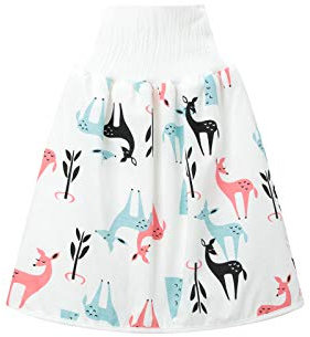 Trainingstuch 1 Mädchen Windel 3 Röcke Baby im Cartoon wasserdichte Windel Mädchen Kleid und Rock Gymnastik Shorts Mädchen Schwarz (F, 0-4 Years)