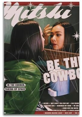suumyo Mitski-Poster, Raumdekoration, ästhetisches Poster, künstlerisches Poster für Schlafzimmer, Wohnzimmer, Wände, 30 x 45 cm, ungerahmter Stil