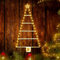 Jsdoin Christmas Decorations Lights, 2.4ft LED Ladder Battery Christmas Lights with Timer, 8 Modes, Waterproof Ladder Christmas Tree Lights for Window Wall Home Garden Outdoor Indoor Decor