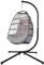 Alivio Folding Egg Chair with Steel Frame, Freestanding Hanging Chair - Premium Swing Chair with Cushion for Indoor Outdoor Patio Garden