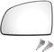 A ABSOPRO Espejo retrovisor del lado izquierdo del coche, reemplazo de cristal con placa de respaldo convexo no calefactado en blanco para Opel para Vauxhall Meriva A 2003-2010