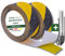 ART COLOR Antirutsch Klebeband Schwarz/Gelb 50mm x 10m, 2 Rollen inkl. Cuttermesser – Selbstklebendes Grip Tape rutschhemmend für Innen & Außen