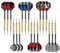 Ywmsfl Professionelle Dartpfeile mit Stahlspitze, 14 g, mit Aluminiumschaft, Metallspitze, Nadel-Dartscheiben, Zubehör, 18 Stück