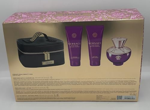 Versace Versace Dylan Purple Damenduft-Set, 3,4 oz, Körperlotion, Bade- und Duschgel, 4 Stück