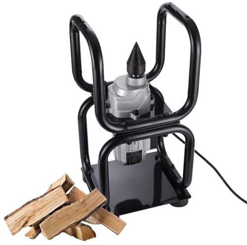 Spaccalegna Elettrico Verticale 1800 W, velocità A Vuoto 420 Giri/min, Diametro Spaccalegna 300 Mm, Strumento Spaccalegna Domestico Completamente Automatico, Facile da Trasportare, Potente
