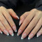LOPHE 24 Pièces Ongles à Coller Manucure, Faux Ongles Court Carrés Français Rose Nude Ongles, Nails Autocollants pour Femme et Fille Nail Art,C