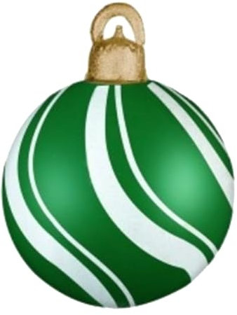 Aufblasbarer Ball – Aufblasbare Ornamentbälle, Weihnachtsball Für Den Außenbereich | 23,62 Zoll Große PVC-Ornamente Für Den Außenbereich, Wasserdichte Weihnachtsballon-Dekoration, Riesige Festliche Ve