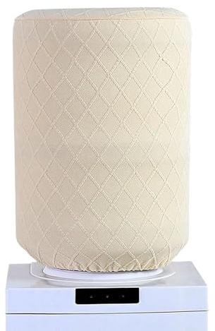 ReignSword Water Dispenser Barrel Cover for 5 Gallon Water Bottle, High Stretchy Dust Cover, Reusable Bucket Decor for Home or Office (Beige)