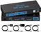 CMSTEDCD 8K60Hz Displayport KVM Switch 2 PC 1 Monitor USB 3.0 KVM Switches Support 4K120Hz DP 1.4 for 2 PC Share 1 Monitor and 4 USB Devices Such as Keyboards Mouse Scanner Includes 2 USB Cables