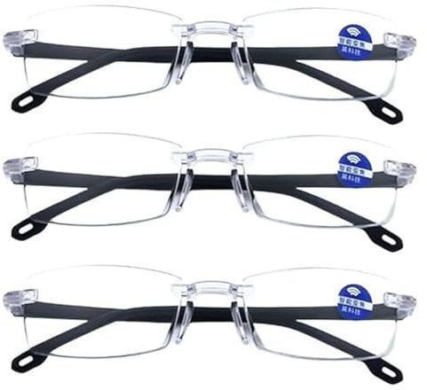 Intelligente Zoom Brille Automatische Fokuseinstellung Von Zeiss, Intelligente Brille, Zoom Brille Dioptrien Verstellbar, Multifokale Damen Herren Vision Pro Brille (3pcs)