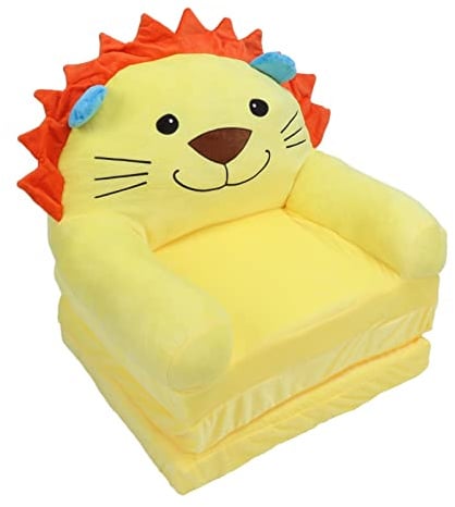 ERYUE Faltbares Plüschsofa, Bequeme Armlehnen, Bett für Babys, Cartoon-Kleinkind-Couch Zum Lesen, Spielen oder Schlafen (3 Schichten)