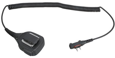 jklymm Talkies Handheld Speakers Microphone Two Way Radio Speakers Mic with 360 Degree Rotating Back Clip for IC-F1000 Waterproof Two Way Radio Mic