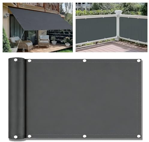Toile D'ombrage Rectangulaire 2X2M Voile D'ombrage Rectangulaire Imperméable 95% UV Protection, Voiles Ombrage pour Patio avec Oeillets, pour Terrasse Balcon Jardin Exterieur - Gris foncé