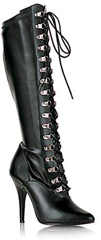 Pleaser Seduce-2024, Stivali Lunghi Donna, Nero Nero Blk STR Faux Leather, 40 EU