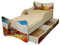 Best For Kids Kinderbett mit Schaummatratze mit TÜV Zertifiziert 90x180 MIT Zwei SCHUBLADEN 30 Designs (**Kinder**, Zug)