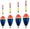 4 Forellen Posen Waggler Angel Set vorbebleite Schwimmer Laufposen Forellenposen