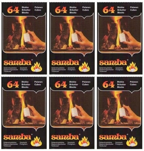 6 x Samba Firelighters