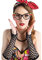 PARTY DISCOUNT Brille Rockabilly, schwarz mit Brillies
