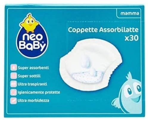 NEOBABY Coppette Assorbilatte 30 Pezzi