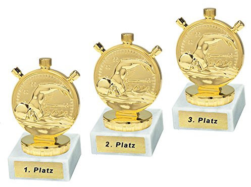 RaRu 3 Schwimmer-Pokale mit Ihrer Wunschgravur