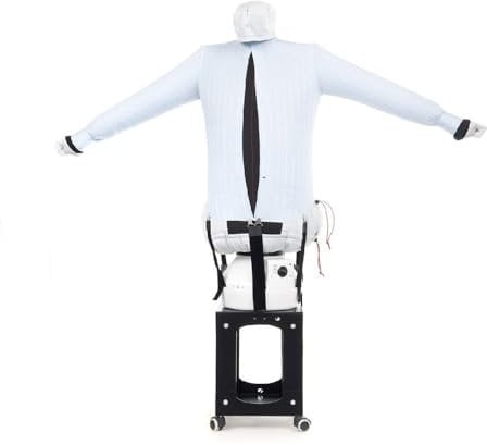 EOLO Stirasciuga SA11 S FULL INOX Stira Asciuga Automatico Camicie Ferro Stiro Verticale Asciugatore Vestiti Bambola Stirasciugatrice Manichino Termico Made in Italy Garanzia 5 Anni Efficienza A++