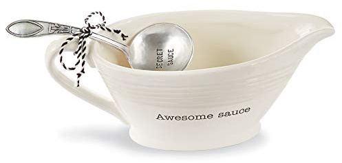 Mud Pie Circa Gravy Boat With Ladle Set