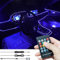 TABEN Auto Umgebungslicht RGB Fernbedienung Dekorative Lampe DIY Refit Flexibles Glasfaserrohr 8 Farben Innenbeleuchtung Atmosphärenlicht 1W DC 12V 3m