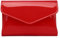 Labair Clutch-Tasche aus Lackleder, glänzend, für Damen, einfarbig, klein, Rot (rot), Small