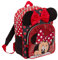 Disney Minnie Mouse Mädchen-Rucksack für Kinder, Luxus-Schultasche, Kindergarten-Rucksack, Lunch-Büchertasche, schwarz/red, Einheitsgröße