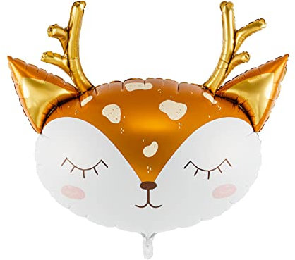 XL Folienballon Rentier Ballon süßes Reh hochwertiger Ballon Deko Geburtstag Weihnachtsdeko Geschenk Weihnachten Kinderparty