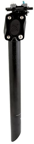 Cane Creek eeSilk+ Aluminium-Sattelstütze, Federweg, 31,6 mm Durchmesser, Schwarz