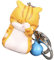 Cartoon Cat Schlüssellinge: Schöne Katze Keychain Charms Neko Key Ring Anhänger Shy Chubby Kitten Tasche Schmuck Tier Hängende Dekor Für Frauen Mädchen Gelb