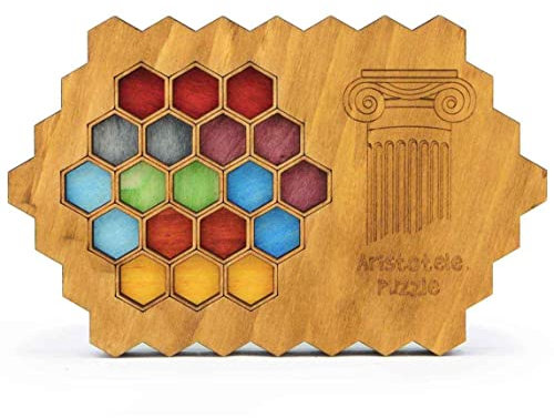 Logica Spiele Art. Aristoteles Puzzle - Puzzle aus Holz - Alle Schwierigkeiten - Serie Euclide
