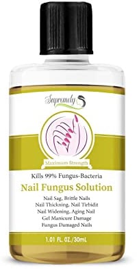 Supremely Nail Fungal Treatment for Toenails Extra Strong, Nail Fungus Treatment | Best Nail Care and Nail Repair Treatment | Tea Tree Oil, Sweet Almond Oil, & Jojoba Oil (30ML)