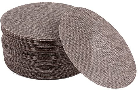 UPWOOD Schleifgitter 50 Stück 150mm Klett Körnung 150, Zum staubfreien Schleifen von Karosserie, Holz, Metall, Kunststoff, Lack, Passt sich an alle 150 mm Schleifmaschinen