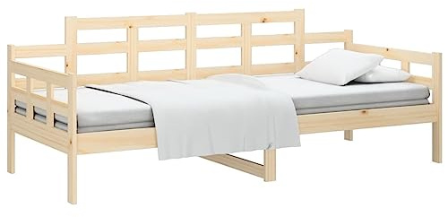 vidaXL Day Bed without Mattress Solid Wood Pine 90x190 cm Single