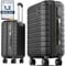 Travely Valise Cabine 55x40x20cm - adaptée pour Ryanair, Lufthansa, Eurowings et Autres. Valise Cabine 36L avec roulettes Souples et Serrure TSA Pratique, Valise de Voyage, Bagage