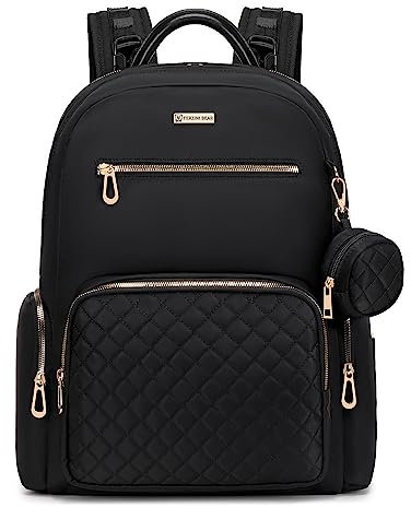 Terzini Bear Wickeltasche Rucksack,Babytaschen für Jungen Mädchen,Gesteppte Wickeltaschen für Mama, Schwarz, Large Diaper Bag for 2 kids, Gesteppte Wickeltasche Rucksack
