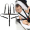 5 Punkt Gurt Sicherheitsgurt,5 Punkt Gurt Kinderwagen Gurt,Sicherheitsgurt für Baby Kinderwagen,Verstellbare Hochstuhl Sicherheitsgurte Gurte,für Jungen Mädchen Kinder (Schwarz)