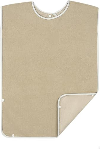 Azonelife Lätzchen für Erwachsene, wasserdicht, mit herausnehmbarem Krümelfänger, 3 Lätzchen für ältere und wiederverwendbare waschbare Mahlzeiten, Lätzchen für ältere Männer, Frauen, Erwachsene,