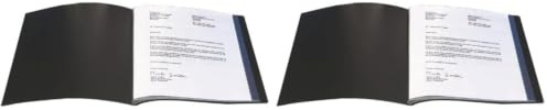 Q-Connect 10 Pocket Presentation Book - Black (Pack of 2)