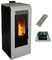Stufa a Pellet Ventilata Giulia 12 Bianca 11,61 KW 4 Stelle 108 m2 riscaldabili (Stufa + Modulo Wifi + Telecomando)