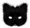 hbbhml Masque animal renard loup Halloween fête cosplay costumes accessoires peluche chat demi-visage masque carnaval Noël mascarade