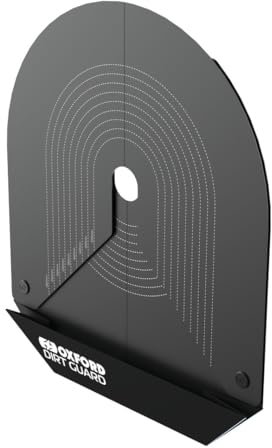 Oxford Dirt Guard - Chain Cleaning Protection Disc For Motorcycle and Cycle. Protect Brakes & Wheels During Cleaning, Black
